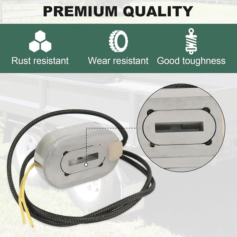 RALZAOTO 12-1/4" Electric Trailer Brake Magnet Kit Fits 10,000 lbs Axles for 12-1/4''x3-3/8'' Electric Brakes Assembly with Retainer Clips and Coil Springs - Image 4